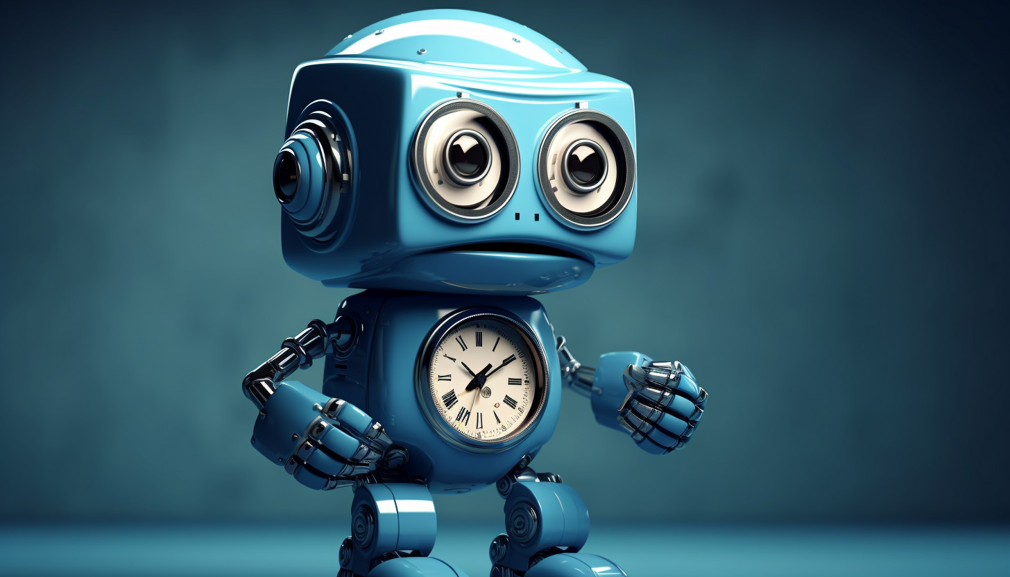 Blue Bing Robot Watch