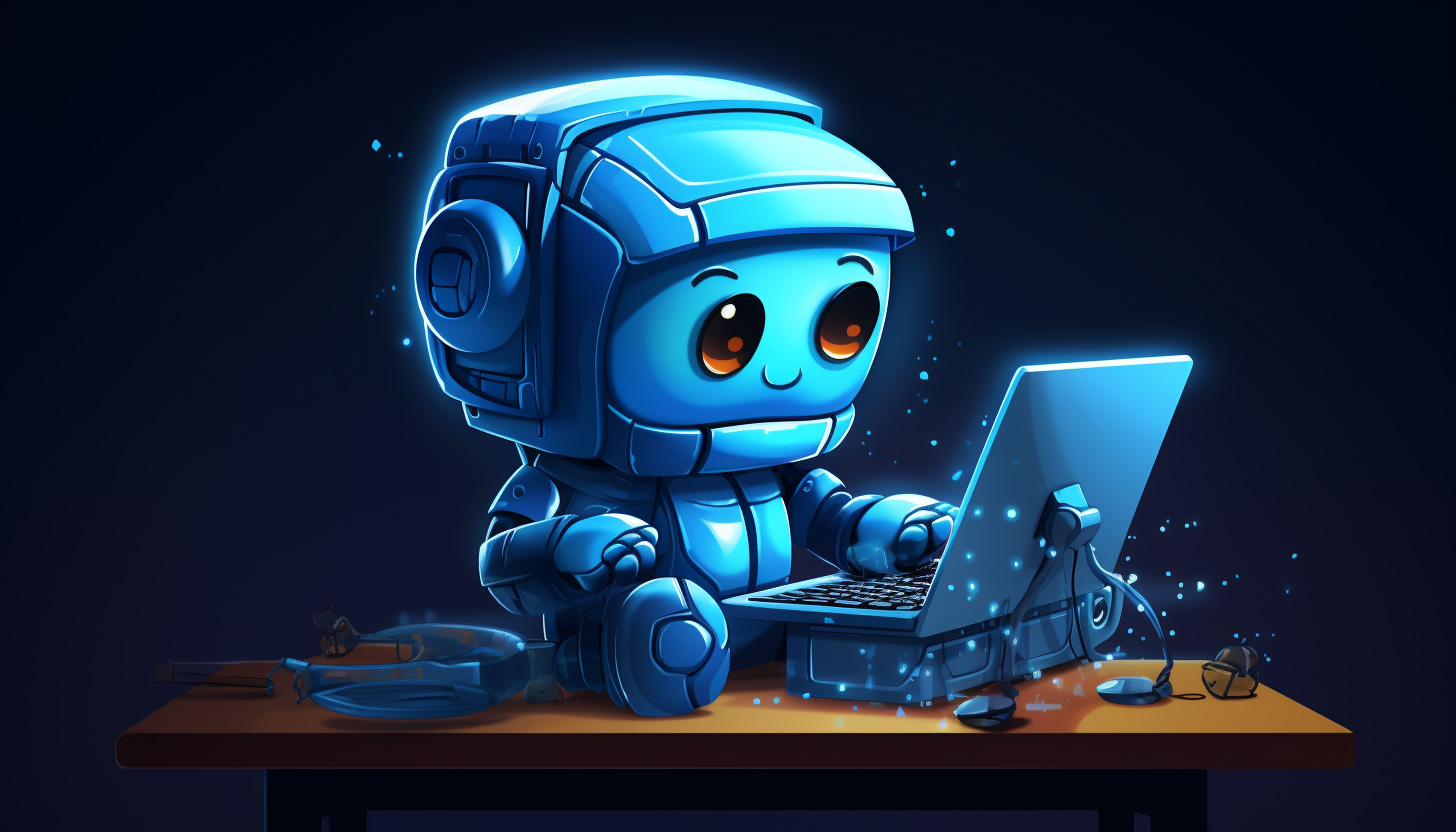 Blue Robot Computer